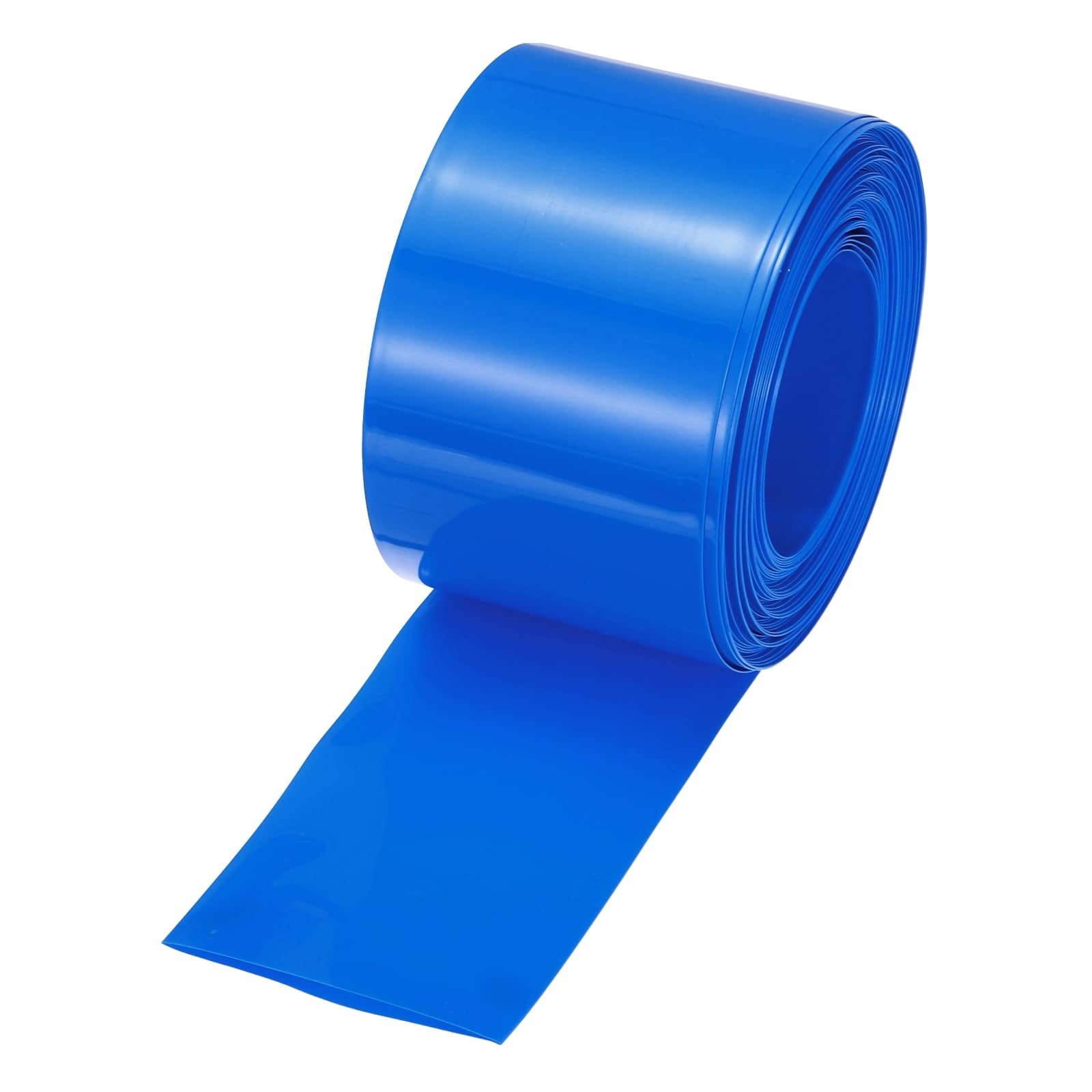 MECCANIXITY Battery Wrap PVC Heat Shrink Tubing 26mm Dia 43mm Flat 33 Feet(10meters) Blue Good Insulation for Battery Pack