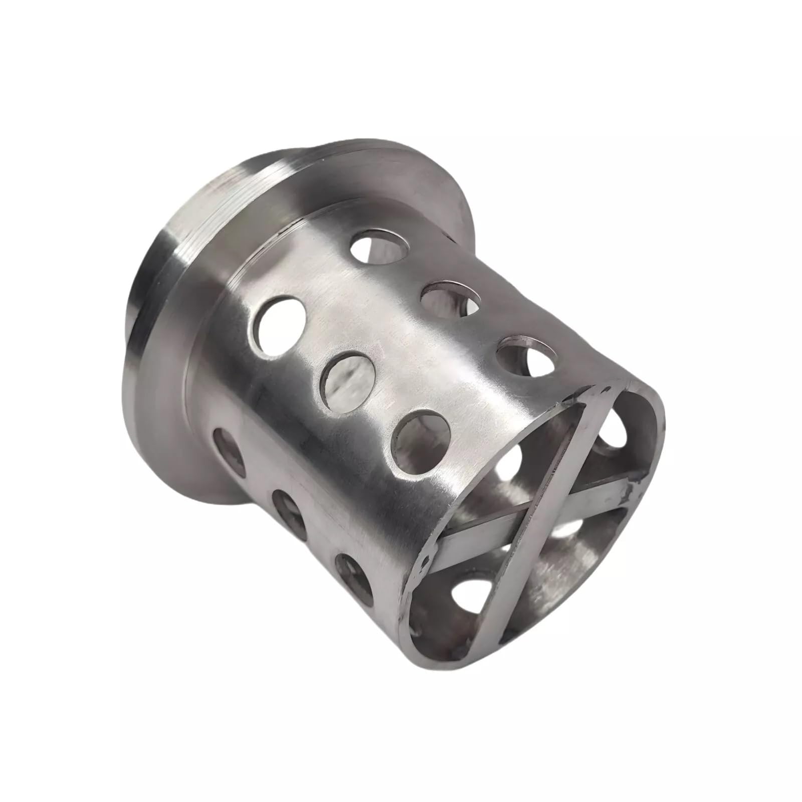 4" x 5" Perforated Stainless Steel Casting Flask With Cross Bar Vacuum Casting Jewelry Making