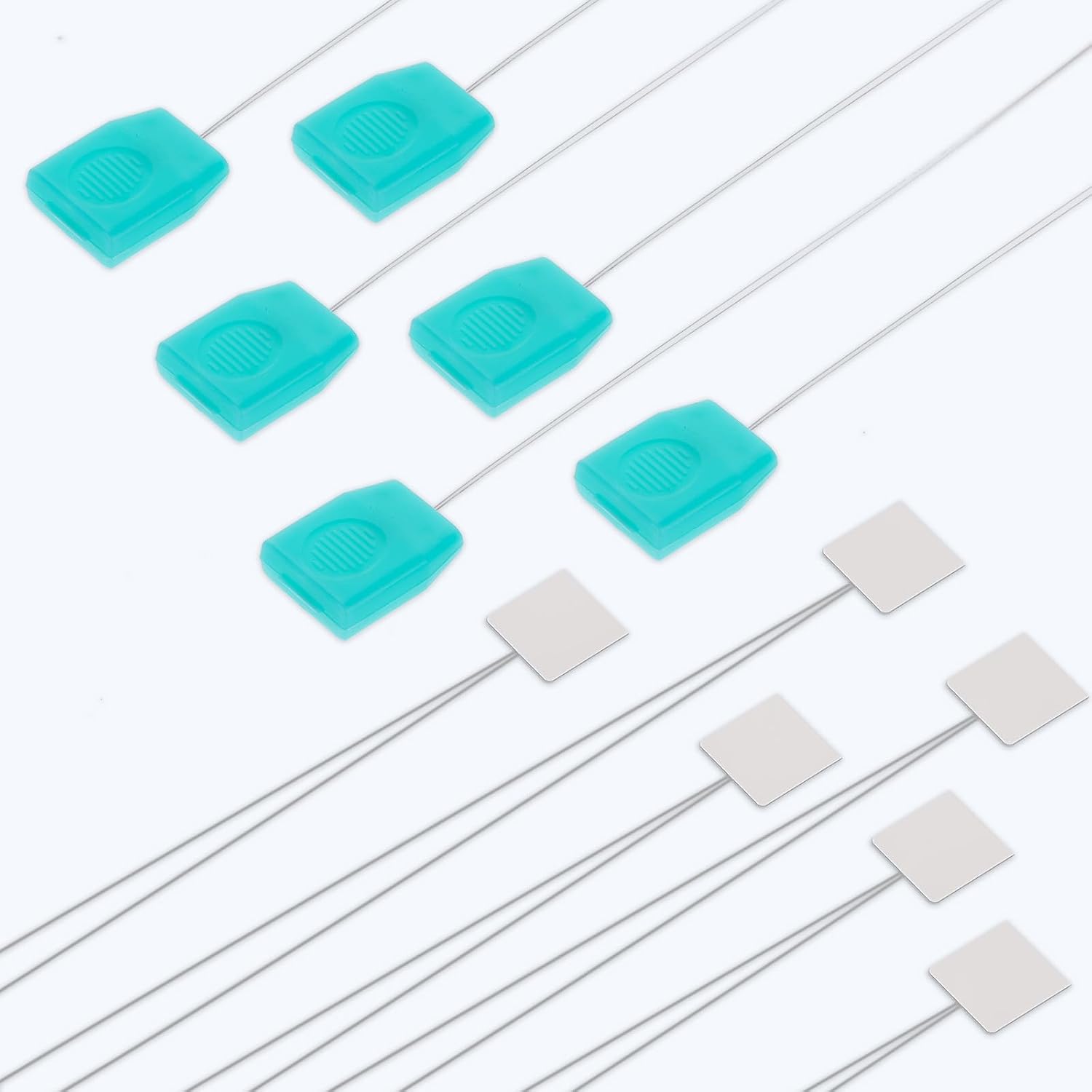 7.87 Inch Long Needle Threader Pulling Hook Tool 12 PCS Needle Threaders for Embroidery Floss Stitching Craft Tool Bead Tools for Punch Needles Cross Stitchs DIY Sewing Craft Works (Green and White)