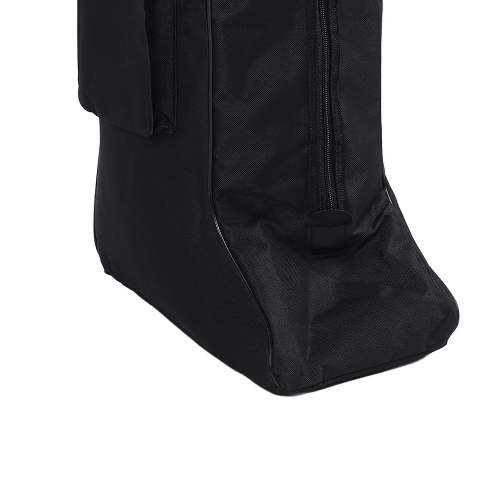 Bolsas de almacenamiento portátiles a prueba de polvo para botas altas, tela Oxford y cuero con cremallera con asa, para botas de vaquero y nieve, bolsas negras para zapatos