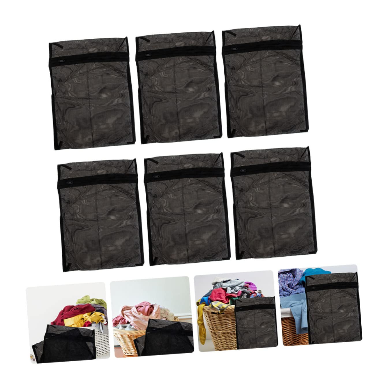 PRETYZOOM 12piezas Bolsas De Lavandería De Malla Cremallera Bolsas De Lavado Para Ropa Delicada Organizador De Ropa Sucia y Accesorios Para Viajes y Camping