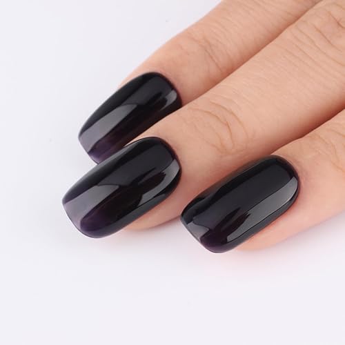 Miniatura 4 de Jelly Midnight - Esmalte de uñas de gel de color morado oscuro, UVLED, transparente, translúcido, negro, para principiantes o salón de manicura, 0.5