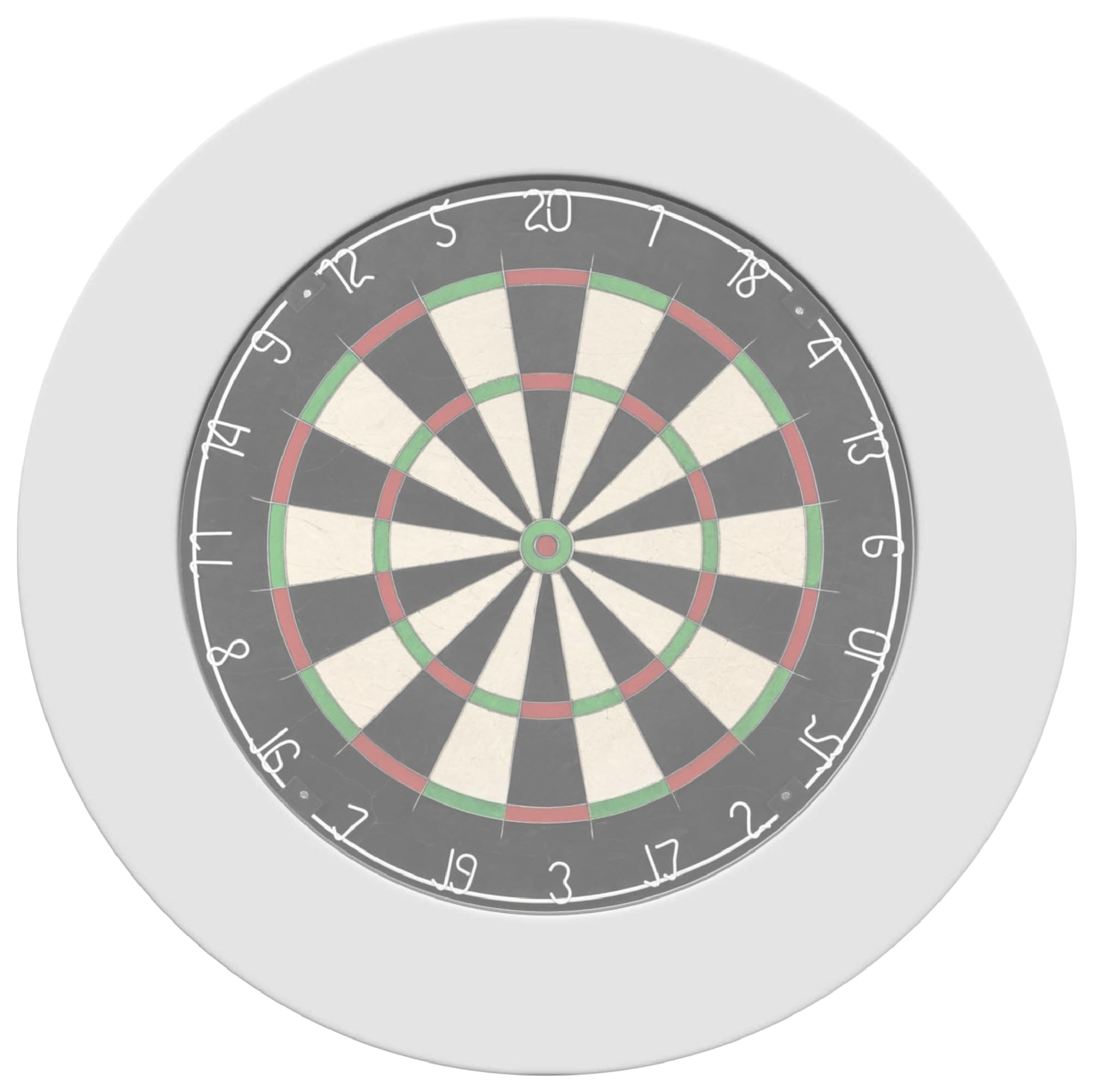 Designa Personalised Dartboard Surround | Heavy Duty Design Collection | White