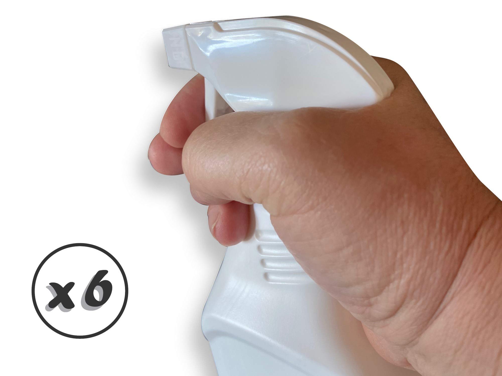 KIBROS Lot 6 pulvérisateurs vaporisateurs 1 L gâchette buse réglable
