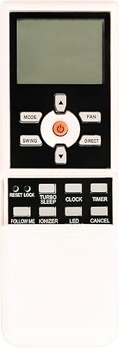 R07BBGE Reemplazar AC Control Remoto Compatible con MideaWestinghouse Unidad AC Aire Acondicionado R07BBGE R07BGE RG07GBGE