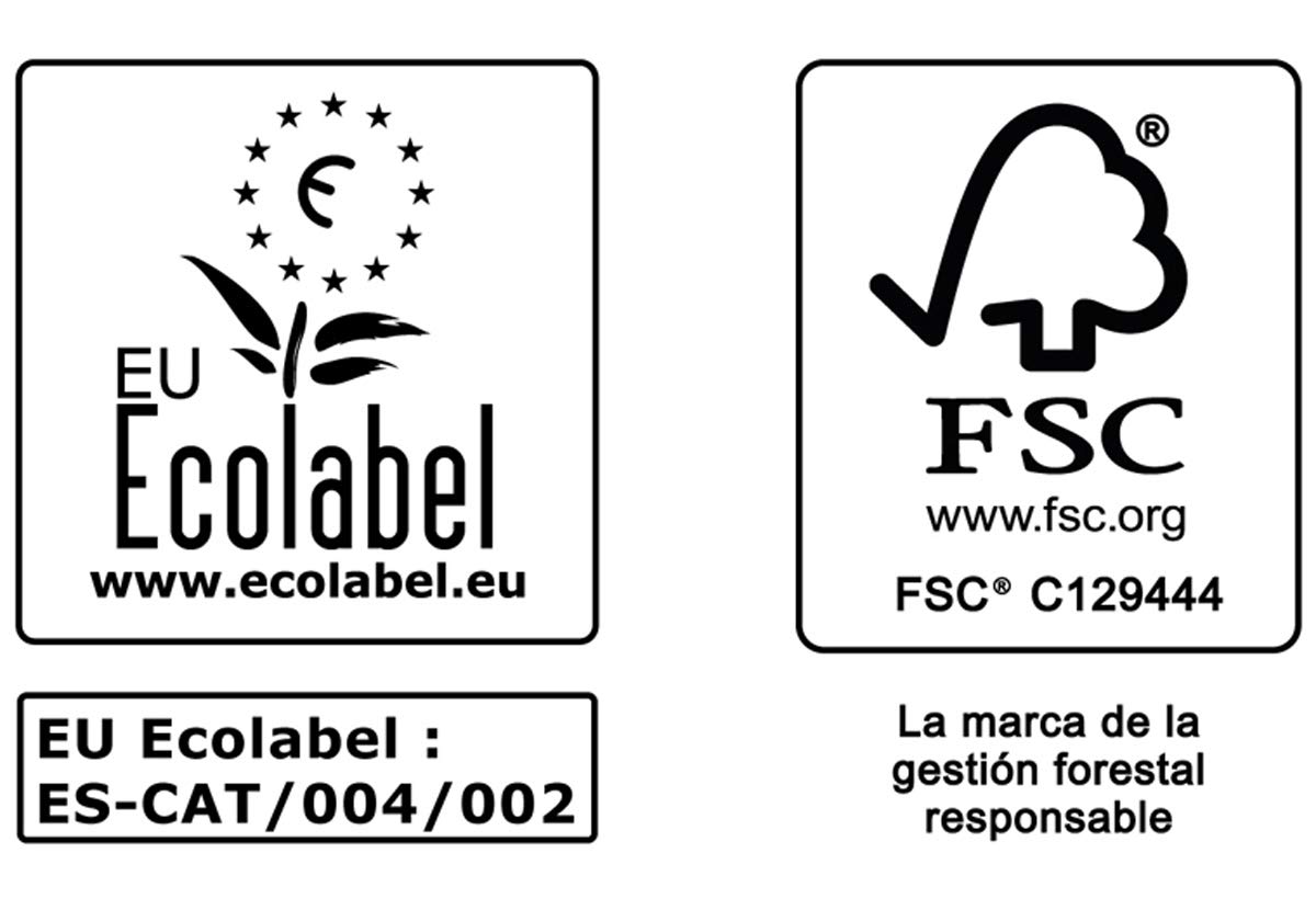 Gomà-Camps - Pack 6 x Rollos Camilla ADD SYSTEM, 80 Mts x 200 Cms, Anchura de 590 Mms | Papel Reciclado Precortado, Doble Capa, Natural, Ecológico, FSC Recycled, Sábanas Desechables Para Camillas