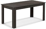 63“ Large Dining Table for 4-6 People, Rectangular Dining Room Table, Wooden Kitchen Table with L-Shaped Legs, Modern Farmhouse Dinette Table for Restaurant, Living Room, Family