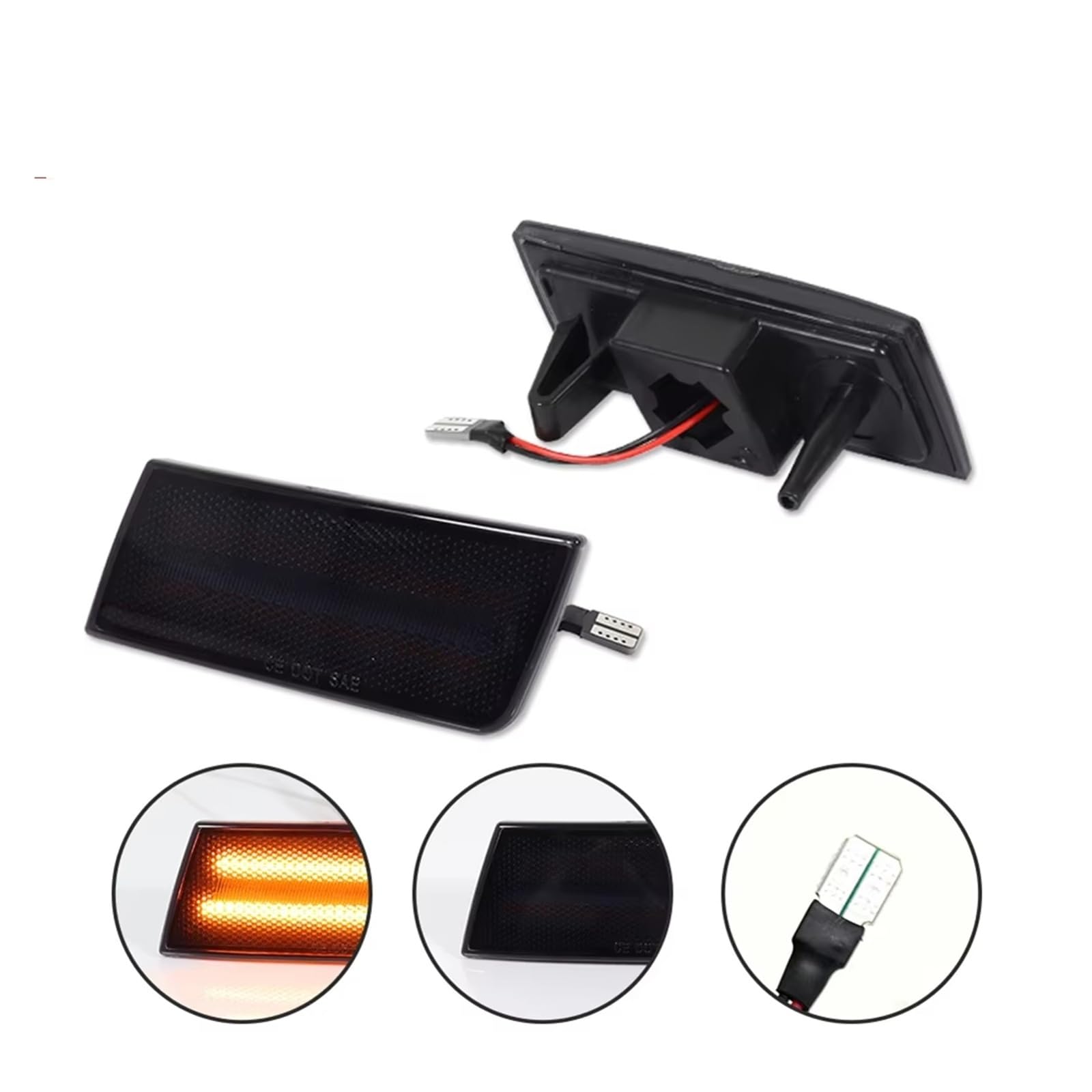 Indicatore Laterale Per Chrysler 300 2005 2006 2007 2008 2009 2010 2 Pezzi LED Indicatore Direzione Laterale Indicatori Lampade Lampada Parcheggio Indicatore Direzione Auto