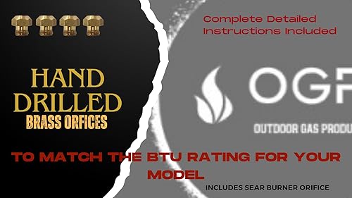 Miniatura 2 de Kit de conversión de propano de NG a LP apto para Weber Genesis 325 - Orificios LP preperforados - Conjunto de manguera de propano y regulador de 5