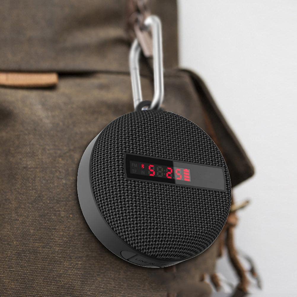 PT001 Bluetooth 5.0 IPX6 Altoparlante portatile impermeabile da ciclismo con 8-10 ore di riproduzione e moschettone in metallo