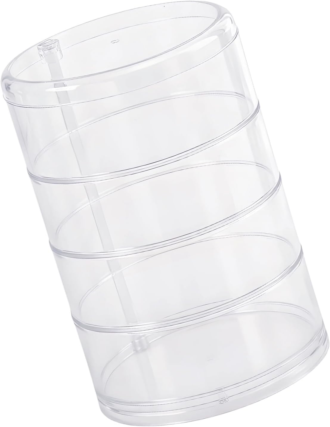 Stylish Rotating Multiple Layer Organizers Box in Clear for Easy and Access Easy Assemble Belt Rack