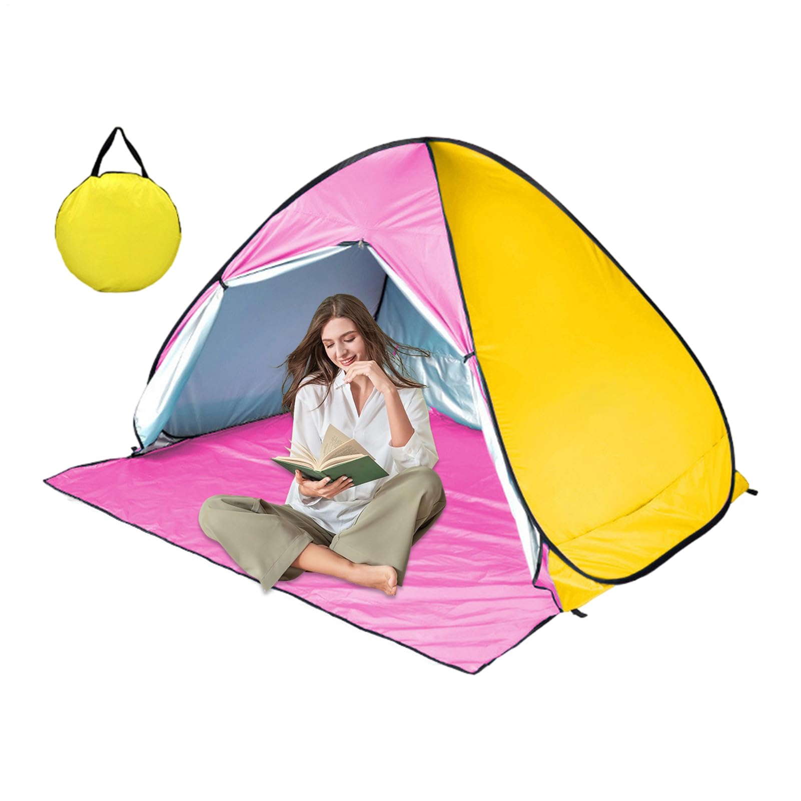 Tenda Da Spiaggia Pop-up - Tendalino Parasole Portatile Di Facile | Installazione, Capanna Leggera, Parasole Impermeabile Anti UV | Borsa Da Trasporto Per Solare Da Viaggio, Campeggio, Picnic,
