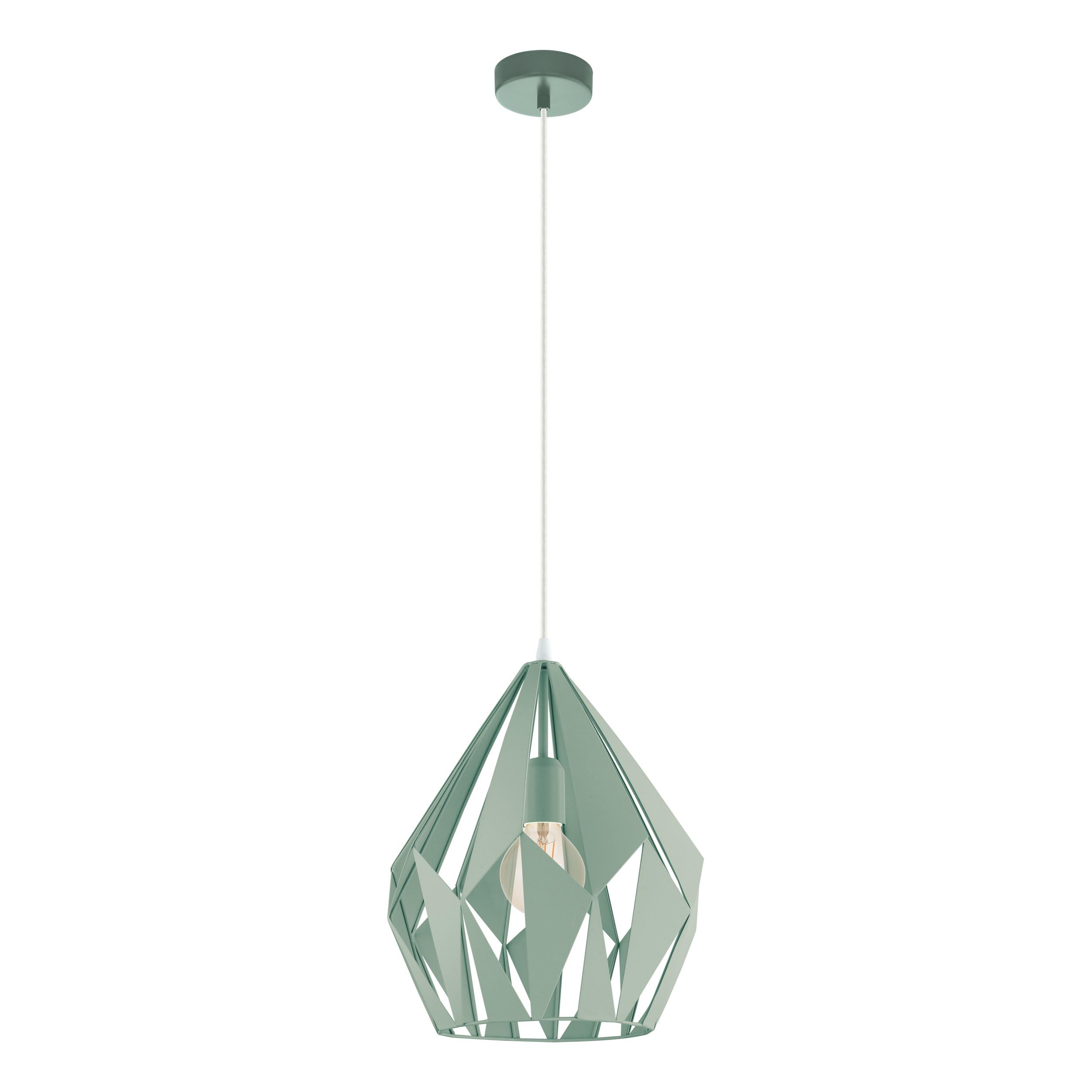 Eglo Light/Green Carlton-P Pastel E27 Pendant