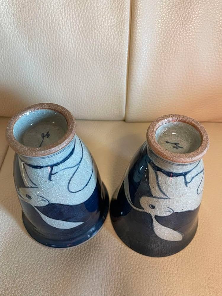 新品・未使用　有田焼　辻修窯　ラビットグラス　２個セット高さ１１cm Amazon.co.jp: 有田焼 辻修窯 ラビットグラス 2個セット高さ11cm