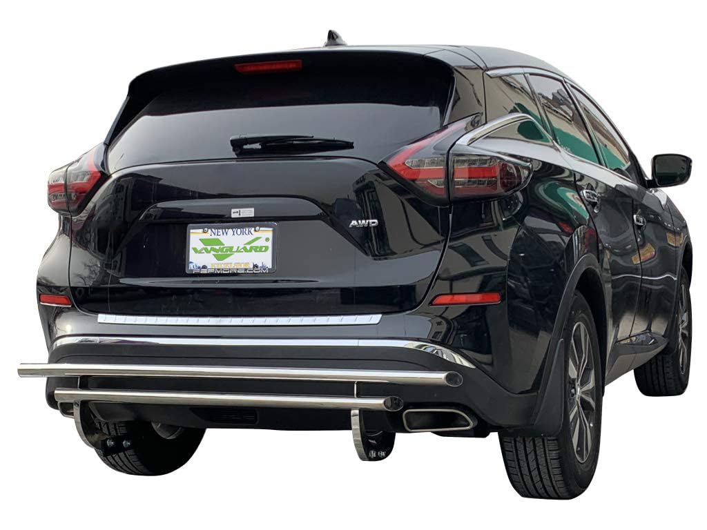 VANGUARD VGRBG-1018-0544SS Stainless Steel Double Layer Rear Bumper Guard | Compatible with 09-22 Nissan Murano