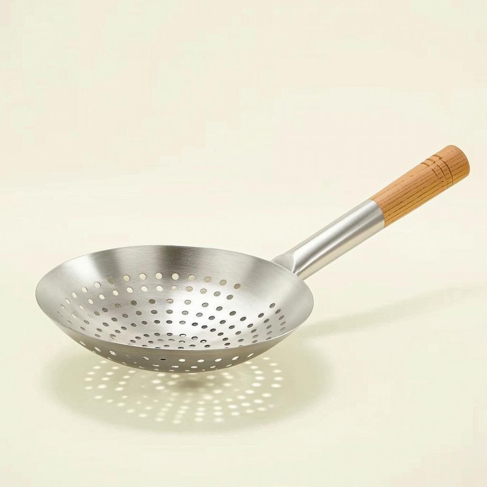 Gralara Geteilter Shabu Shabu Topf Aus Edelstahl mit Metallseihlöffel Und Suppenkelle für Heißes Pot Und Nudelgerichte für Küchenarbeit