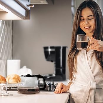 gsc evolution Cafetera de Goteo Eléctrica 800W | 10 Tazas | Filtro de Malla Reutilizable | Placa Calefactora | Protección sobrecalentamiento | Jarra de cristal con tapa | Sistema Antigoteo5