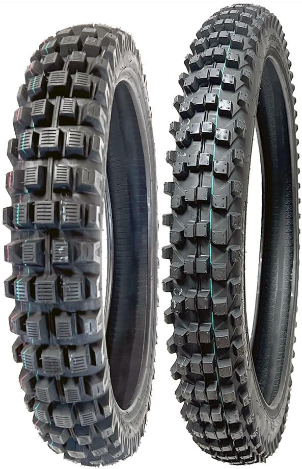 TIRE SET: Front 80/100-21 Rear 100/90-19 Dirt Bike Off Road