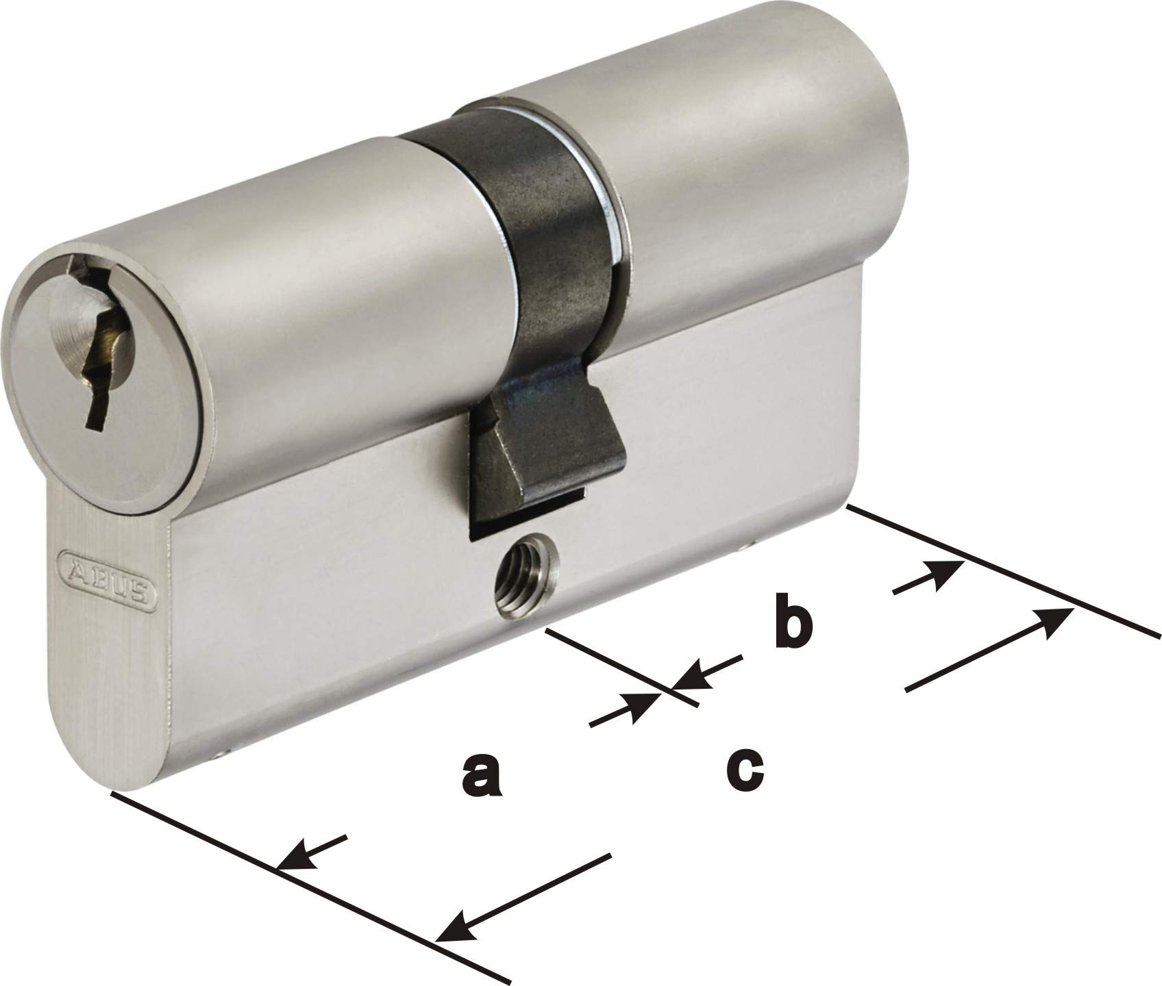 ABUS A93 Doppelzylinder 35/55mm mit 5 Schlüssel, mit Not-u. Gefahrenfunktion und Bohrschutz, Profil C73 C83