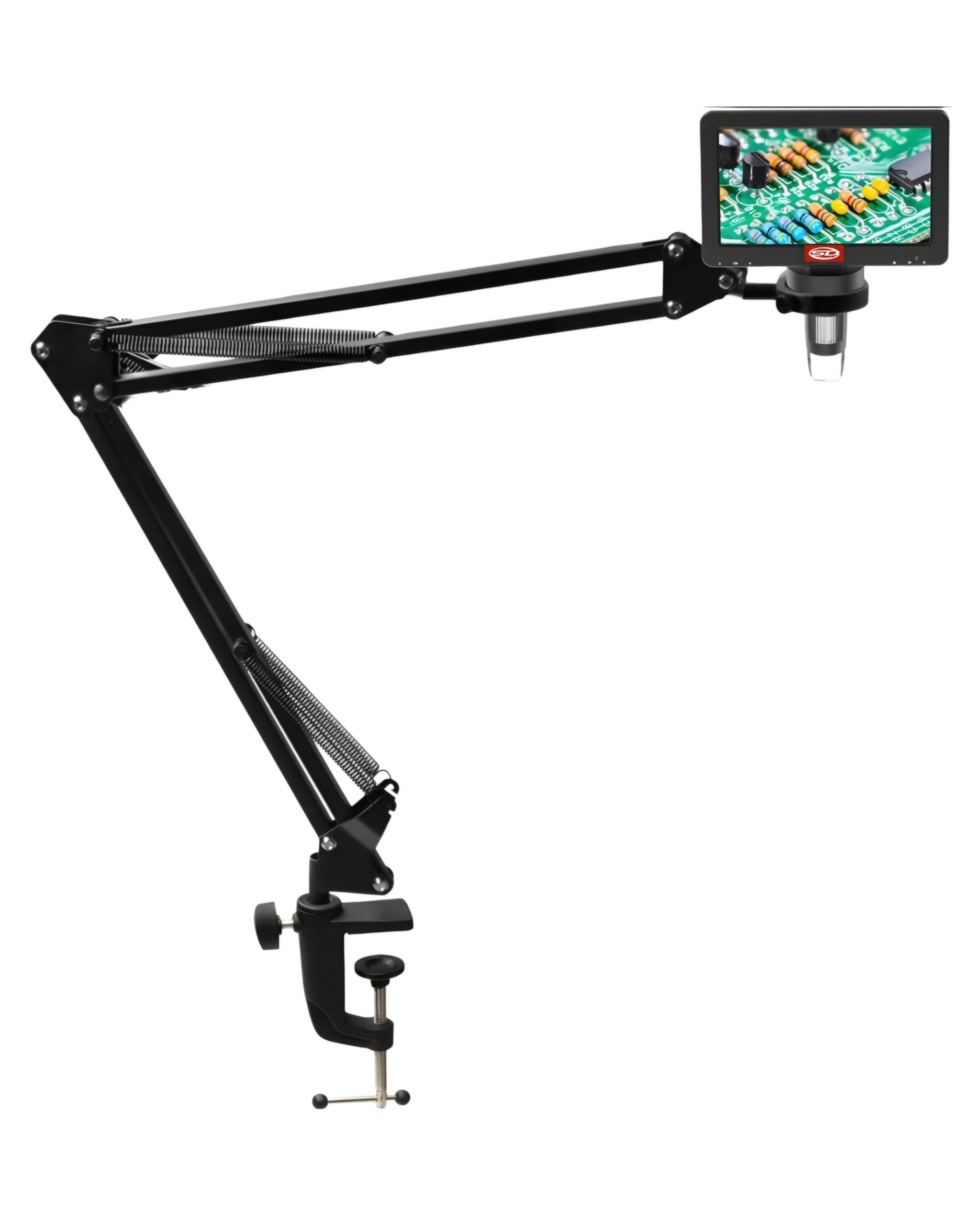 Saidevi Medicams HD Digital Microscope, 7 inch Screen, 1200X Magnification, 12MP Camera, Video Recorder, Mobile Phone Repair, Table Clamp Stand-image-29