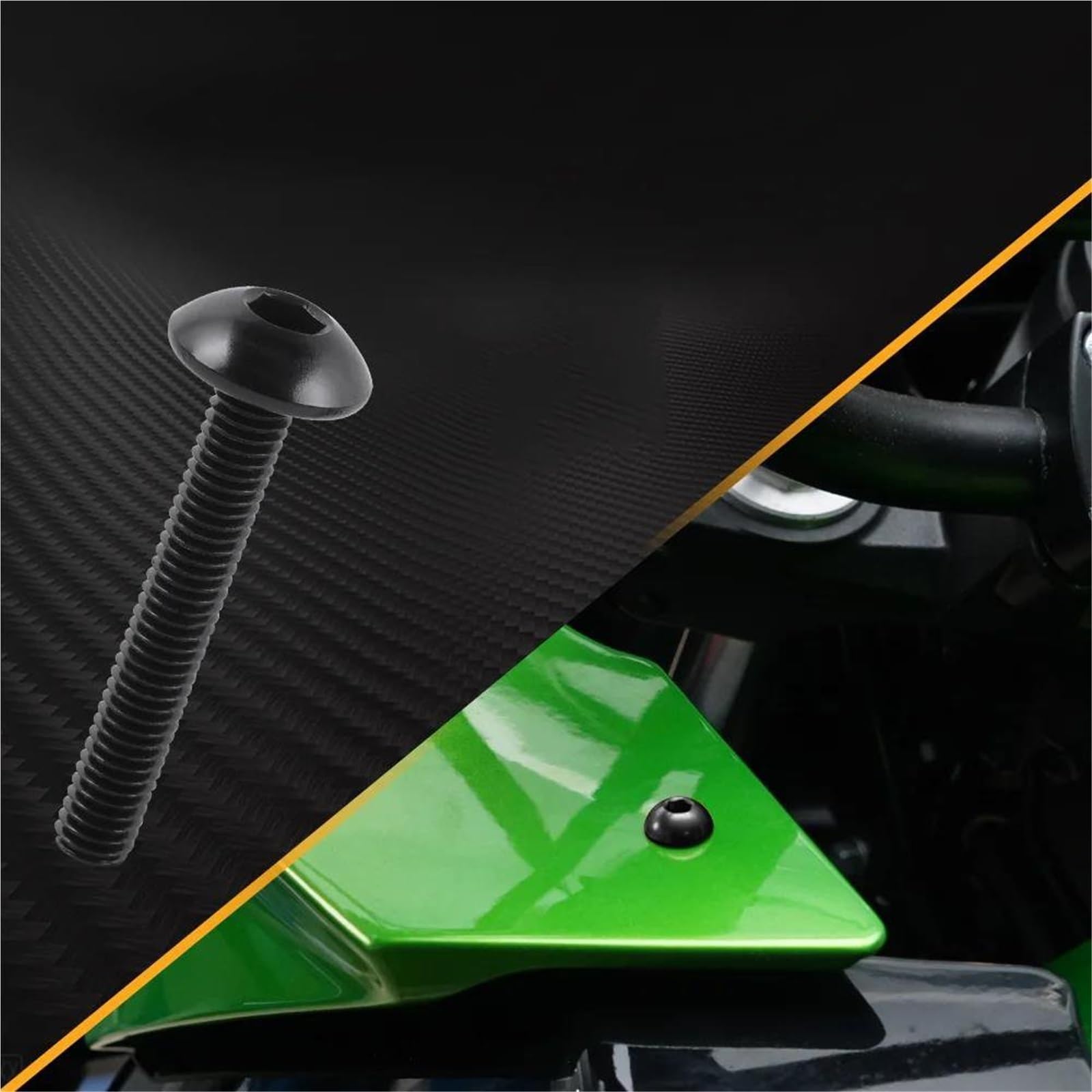 Schraube ersetzen 253-teiliges Motorrad-Verkleidungsschrauben-Set Für Aprilia RS125 RS250 RS4 125 RS50 RST1000 RSV Mille R RSV1000R RSV4 RF RR Tuono 1000R V4 1100 V4R(Nero)
