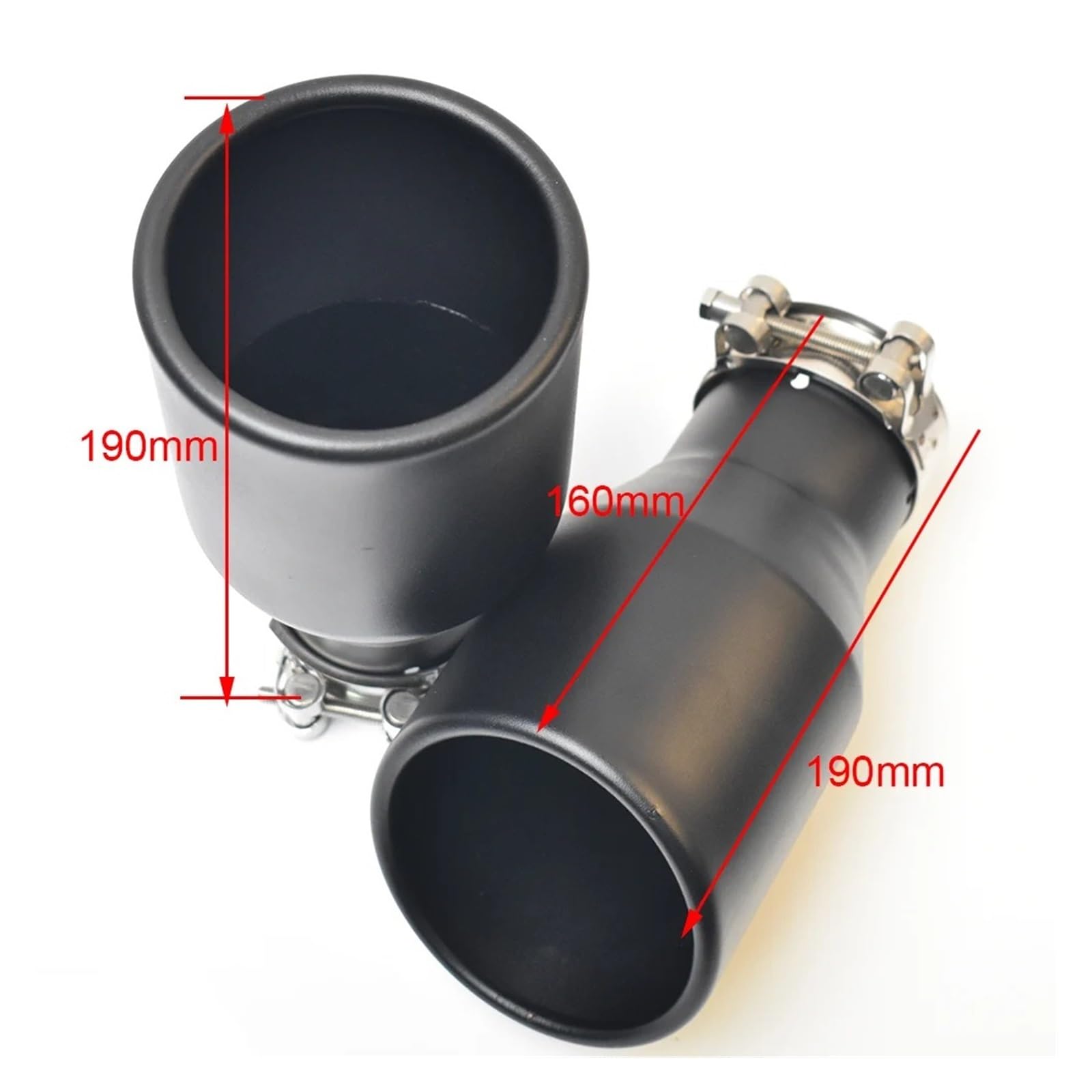 Tubo De Escape De Acero Inoxidable Premium - Para Diámetros De 60-64 Mm, Calidad Original, Cromado