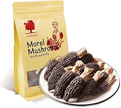 QIANPINHUI Morel Mushroom Dehydrated Gourmet Morchella Conica Edible Mushrooms Dried Morel Mushrooms for Cooking 3oz/85g
