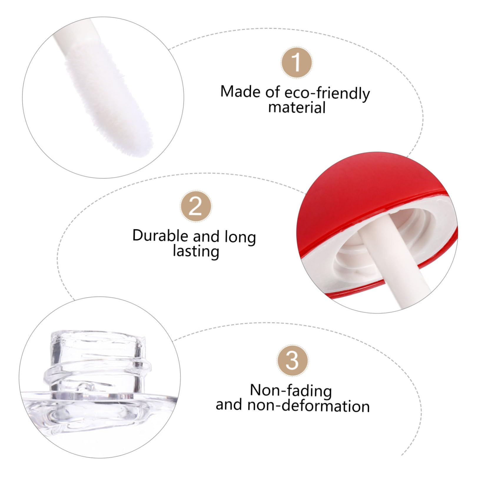 CALLARON 2 Set Tubo Per Lucidalabbra Per Cosmetici Per Diy Balsamo Labbra Design Compatto E Portatile Per Campioni 20 Pezzi * 2