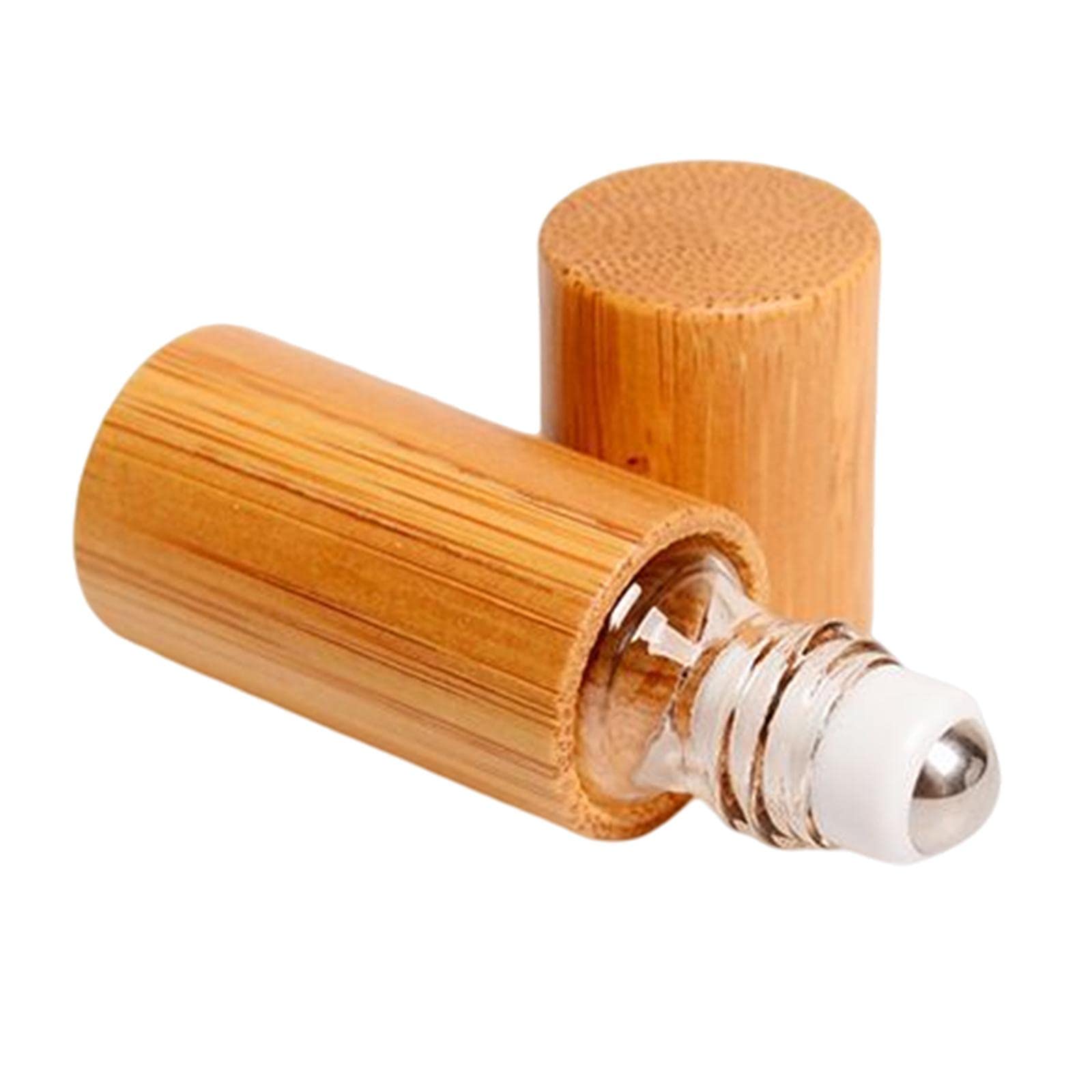 GAH Natural Bamboo Refillable Empty Essential Oil Makeup Perfume Roll On Bottle Travel Portable Container 5ml-image-9