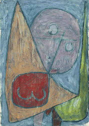 Grand tableau Paul Klee Engel Noch weiblich 1939 pour grand mur blanc