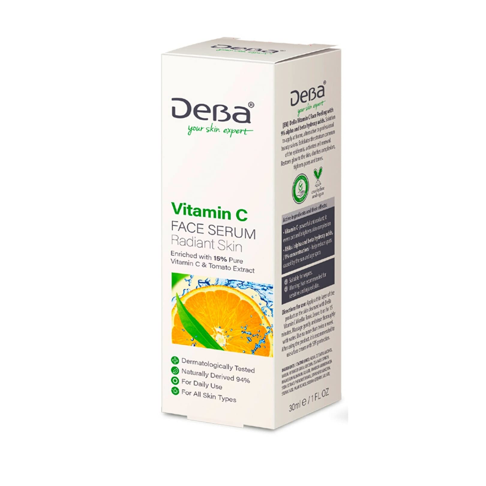 Facial Serum with 15% Pure Vitamin C and Tomato Extract 1 x 30 ml - Image 3