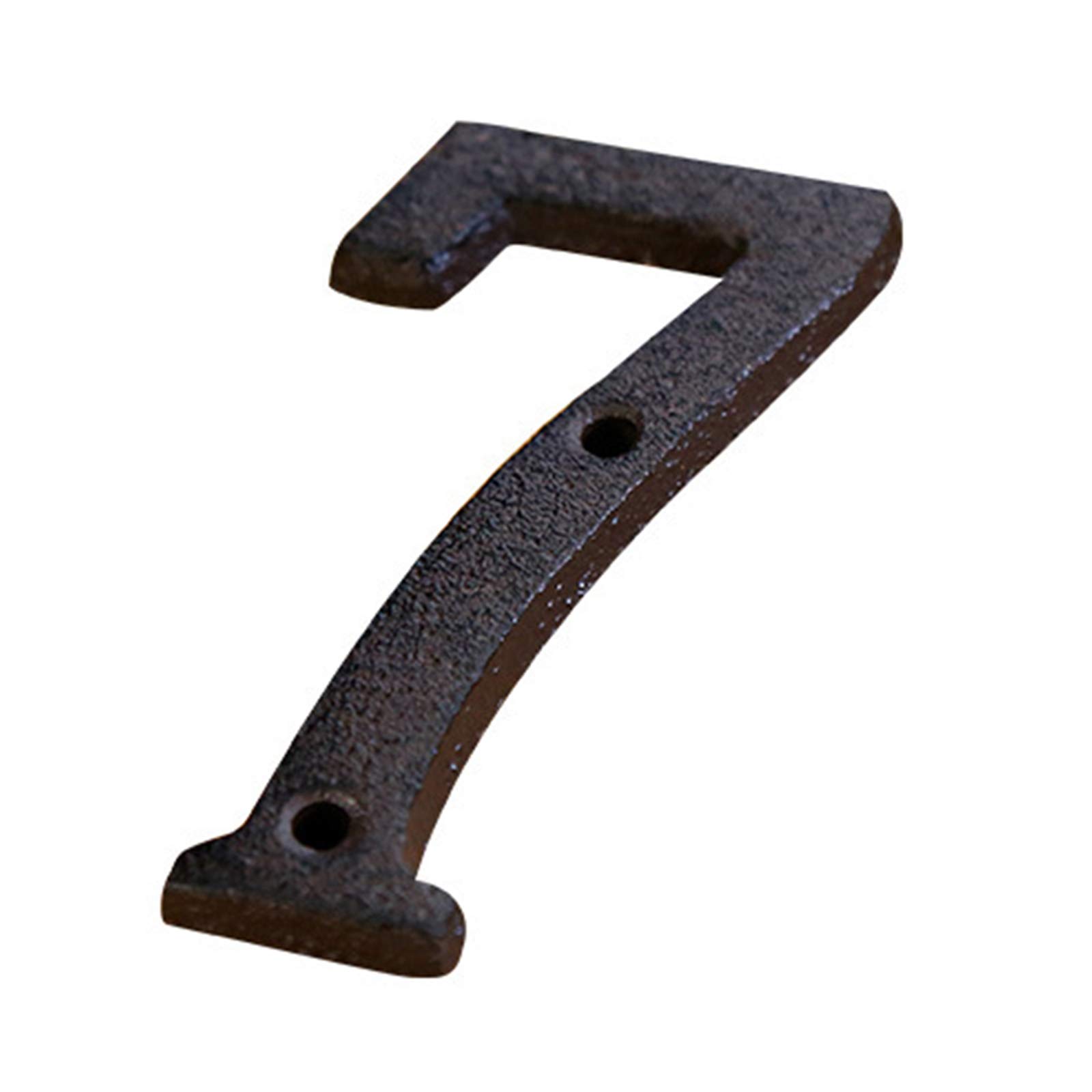 Buy Somubi 09 Iron Metal Door Numbers Signage Slate House Number Signs