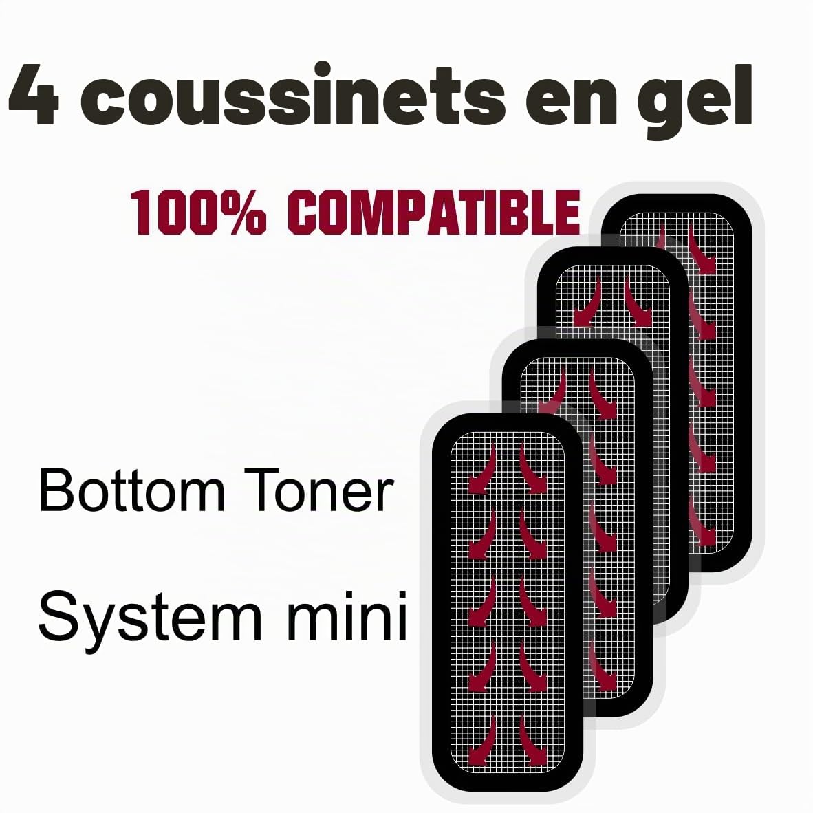 Coussinets de rechange compatibles avec les appareils Slendertone