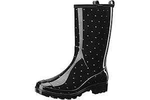 Women's Waterproof Mid Calf Rain Boots for Gardens