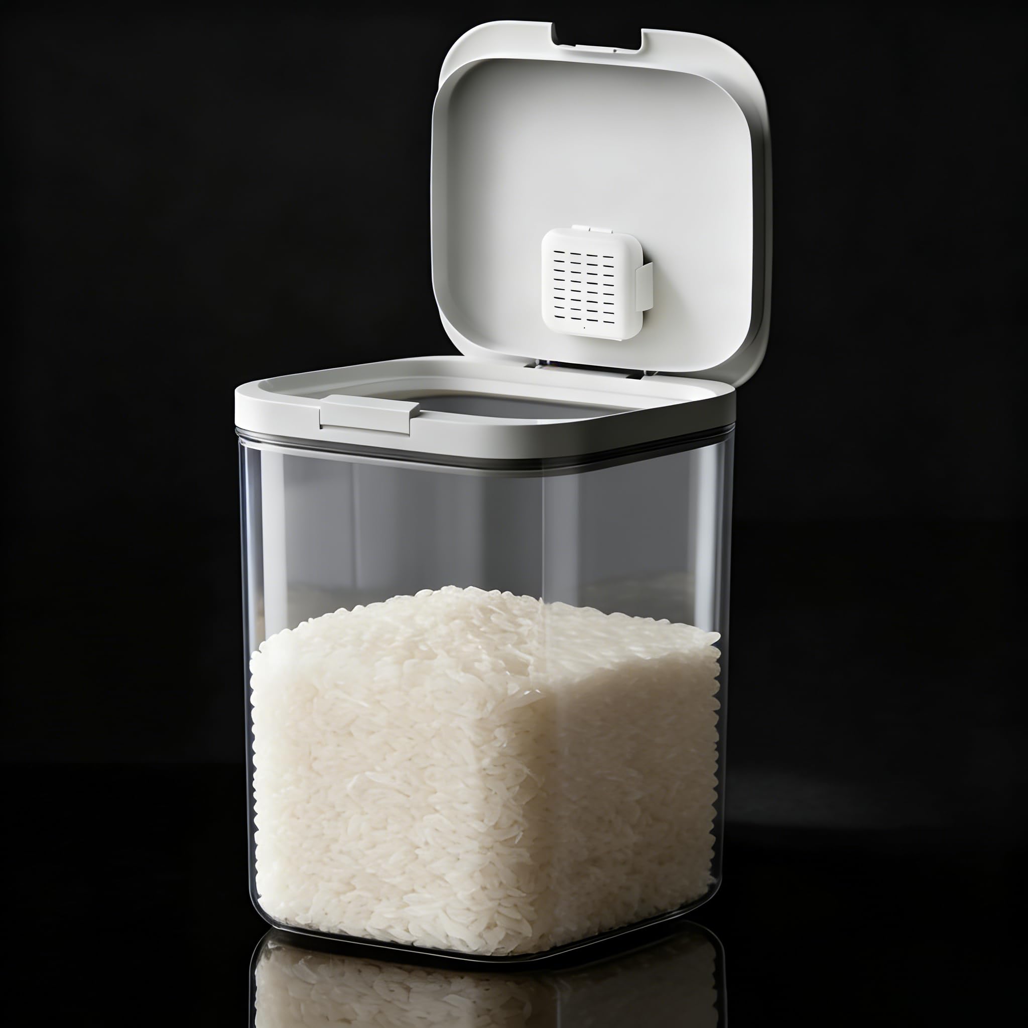 Contenedor de harina de 20 libras - 10 L/10.5 cuartos de galón/10 kg - Contenedor de arroz para almacenamiento de alimentos y cereales para el hogar para organización de despensa de cocina (11