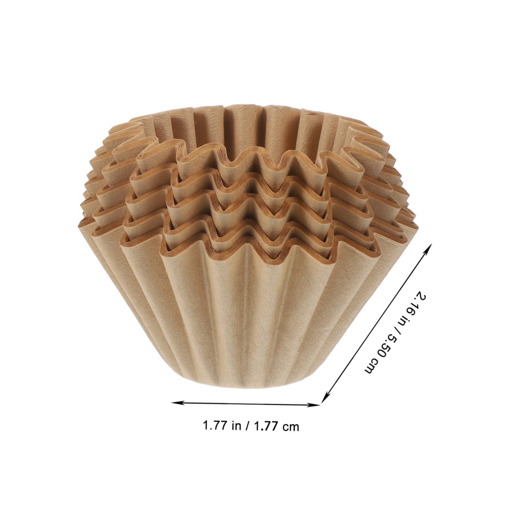 SOLUSTRE 100Pcs Coffee Filters for Home Office Fine Filtration Drip Filter Paper Compatible with Coffee Machines Easy to Use Stackable Storage