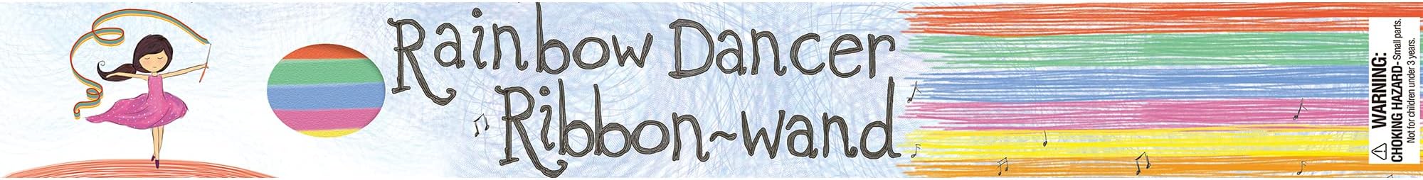 House of Marbles Rainbow Dancer Ribbon Wand for Twirling, Dancing and Gymnast...