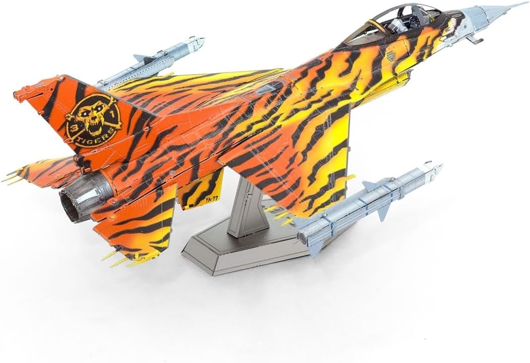 Metal Earth F-16 Belgian Air Force Tiger 3D Metal Model Kit Fascinations