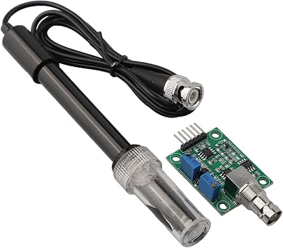 FABULETTA PH Sensor Kit for Arduino with Electrode Probe and Module, Wide Range PH0-14 Detection and Fast Response for Water Quality MonitoringpH kit