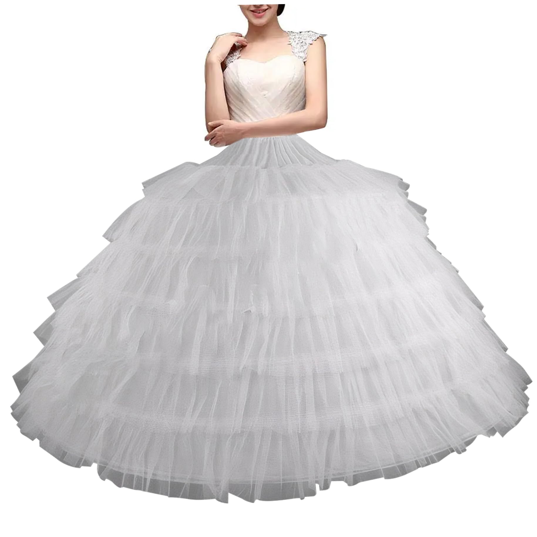 Sottogonna Tulle Gonna Sottoveste Donna Yeory Gonna In Cottimo 6 Hoops Underkirt Tulle Pettico Da 43 Pollici Di Sottovesti Per Donne Sotto Vestito