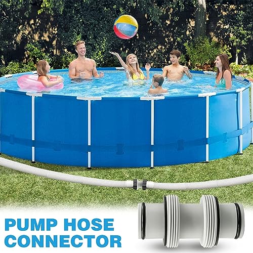 Pool Hose Adapter, 1.5" to 1.5" Pool Hose Connector Coupling Pool Pump Connectors with 2 Rings Gaskets - Image 3