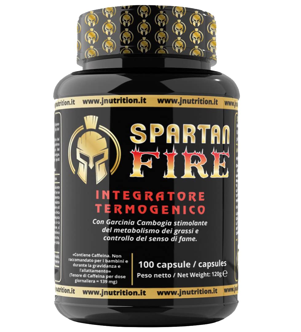FIRE termogenico, brucia grassi con Garcinia Cambogia e controllo del senso di fame, Indicato per diete ipocaloriche destinate al dimagrimento.. (100)