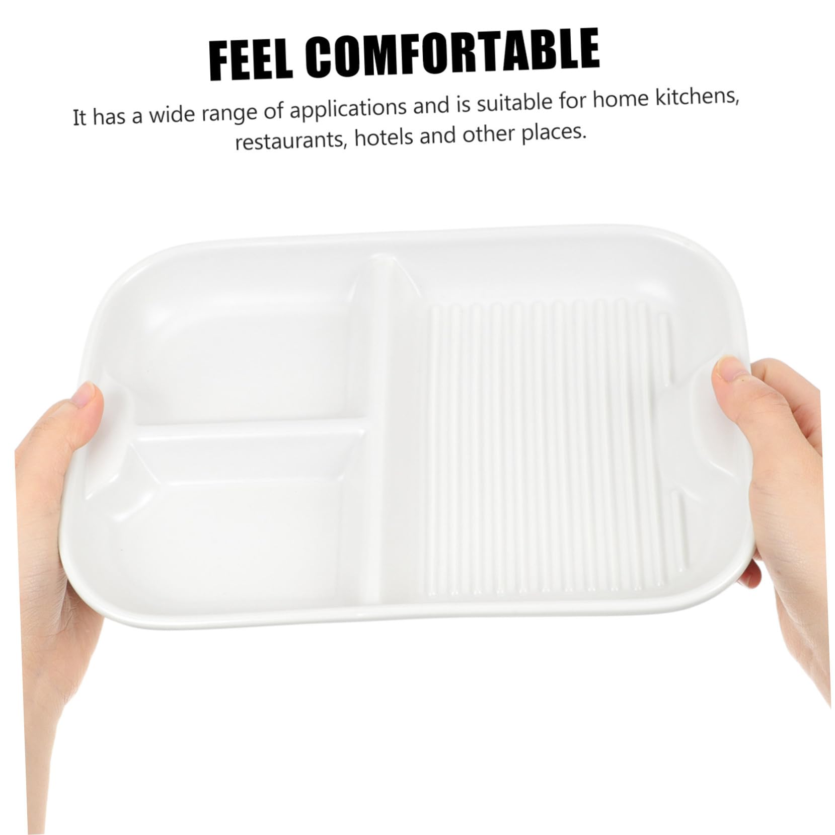 Assiette à Petit-déjeuner en Céramique Compartimentée pour Maison