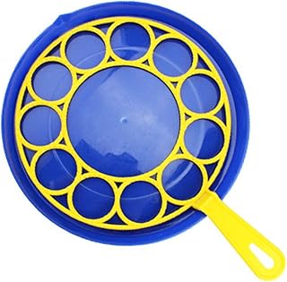 Ipetboom Curling Iron Children Bubble Maker 3pcs Bubble Tool Bubble Maker Blowing Set Bubble Plate Blowing Products Bubble Wands for Kid(1pc Plate + 2pcs Hoop) Birthday Bubble Wands Toys