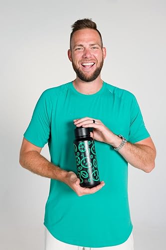 Miniatura 3 de Simple Modern Dude Perfect Botella de agua con tapa para beber y popote - Termo de metal de acero inoxidable aislado  Regalos para niños, niñas y