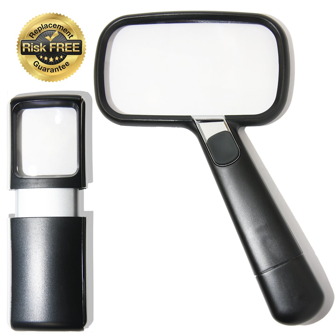 Buy Coin Collecting Loupe with LED Light 2Pack Kit; Mini Magnifier