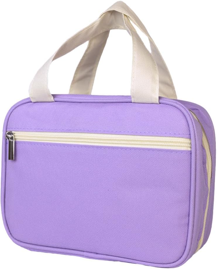 LDS Quad or Triple & Bible Scripture Carrying Case - Purple with Handles and Zipper Pouches Bag Tote