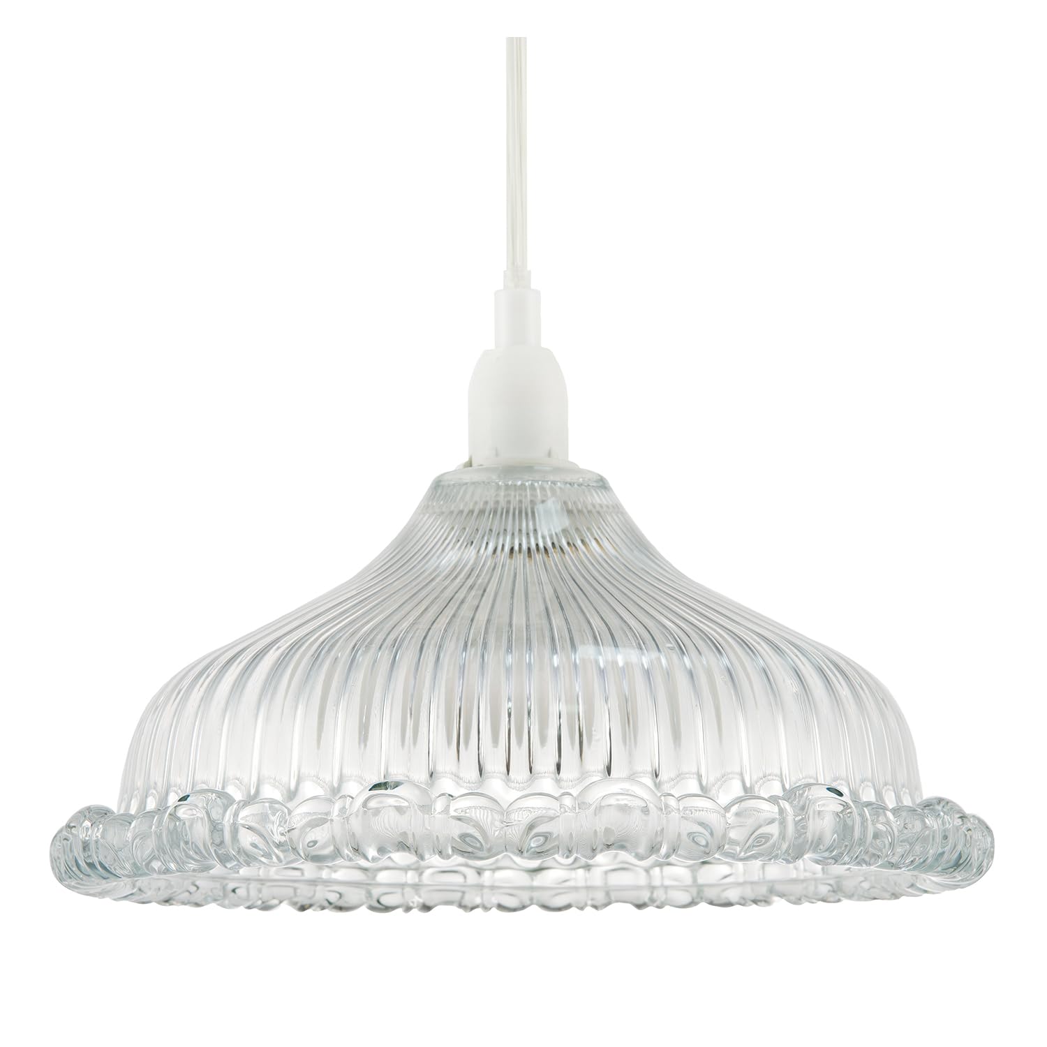 Happy Homewares - Pendant Light Shade - 12cm - Clear