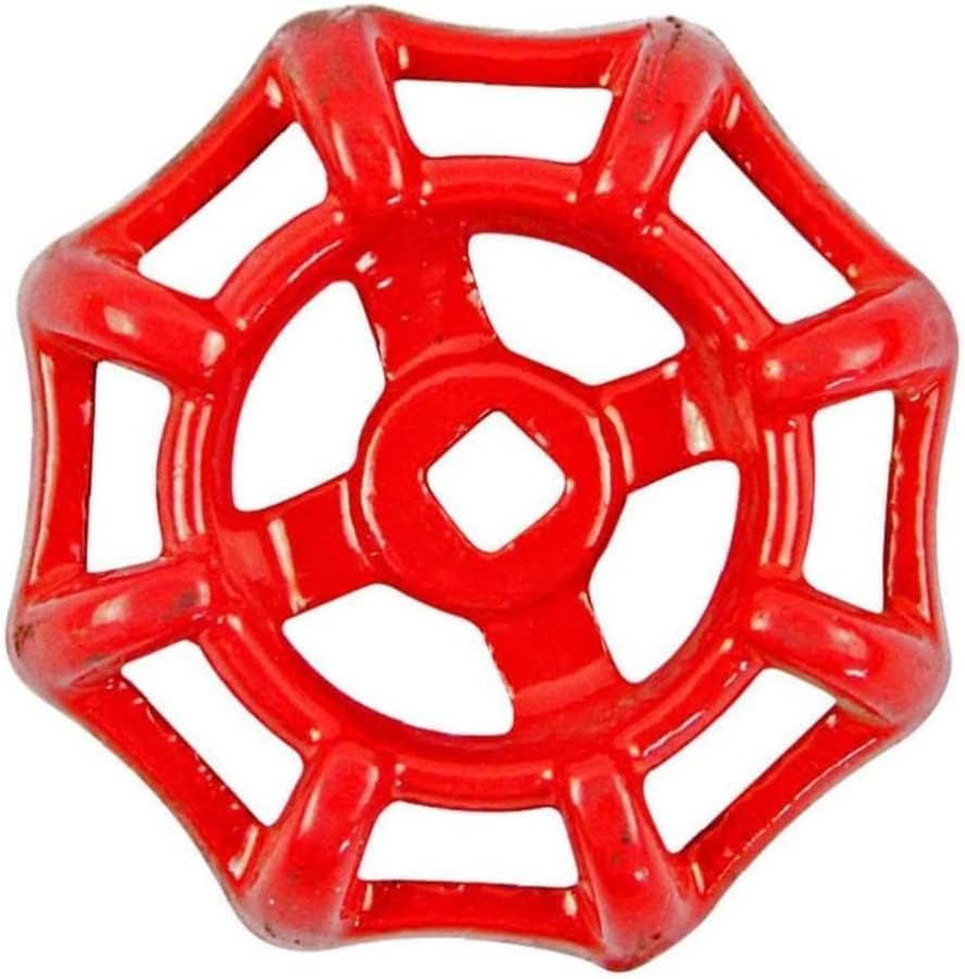 1Pcs 6×6 Metal Outside Faucet Handle,Replacement Cast Iron Round Knob