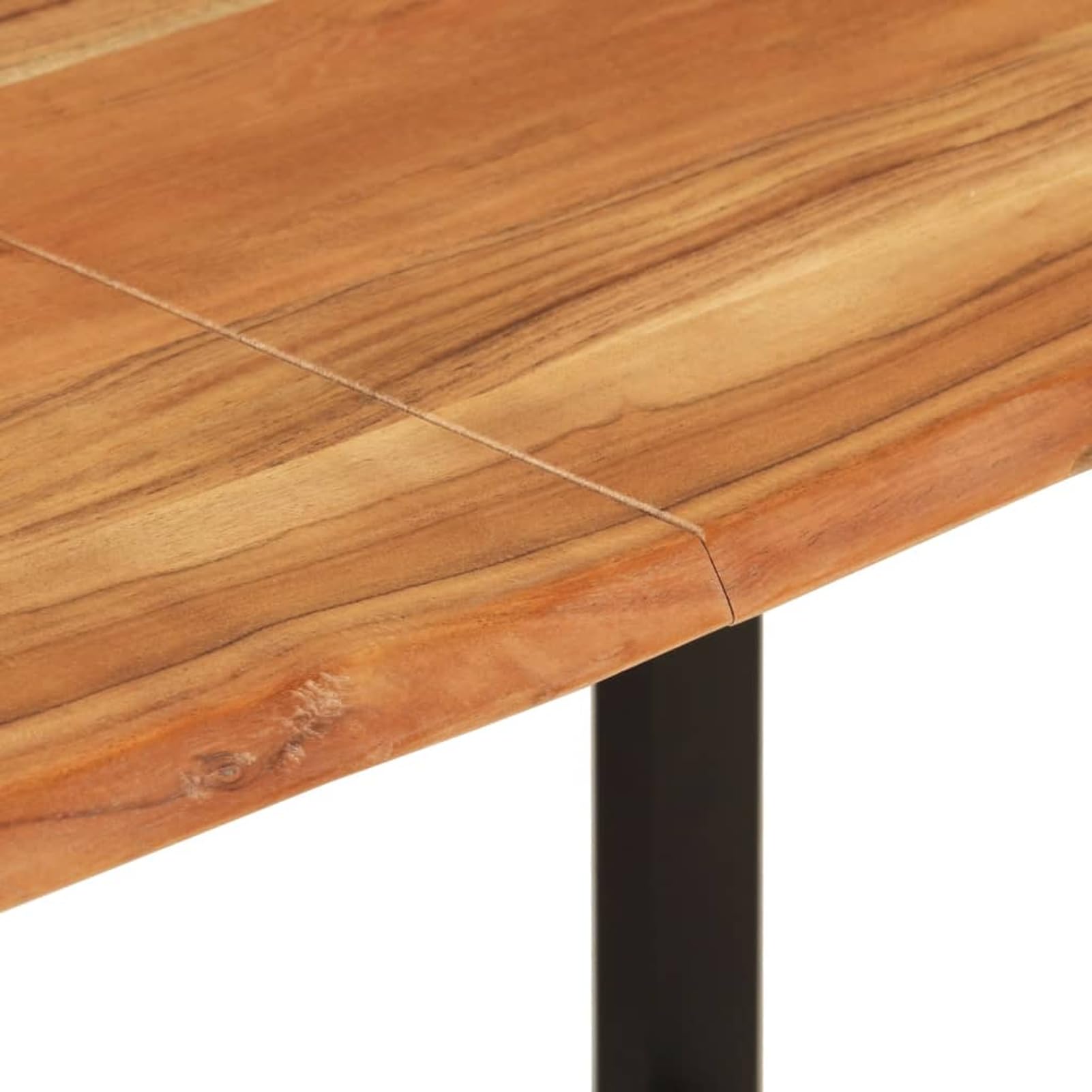 Homgoday Mesa de Comedor de Madera Maciza de Acacia 140x70x76 cm Mesa Comedor nordica Madera Comedor Desayuno Muebles Comedor Mesa